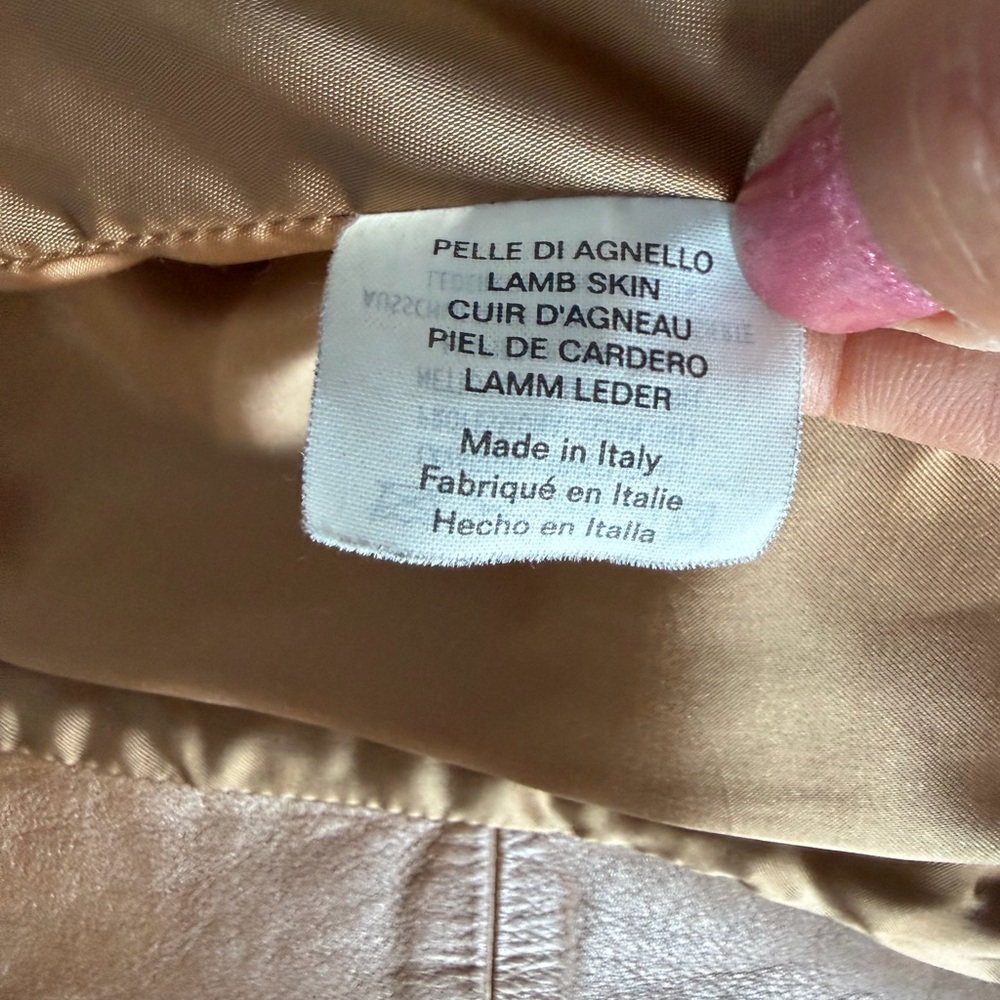 Valentino Brown Leather Blazer - Picture 4 of 11